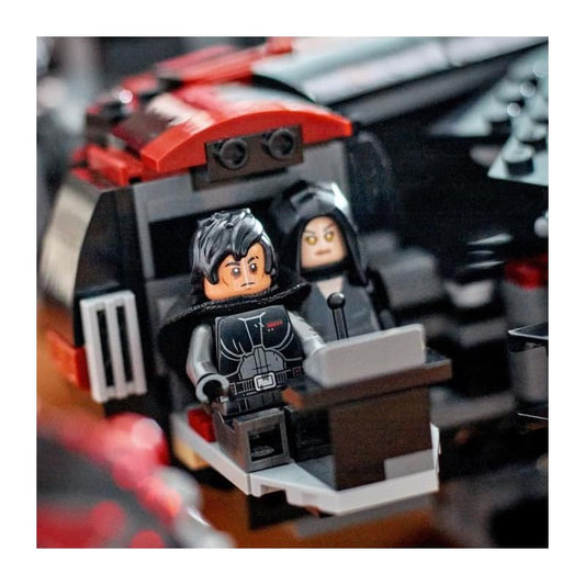 LEGO Star Wars 75389 The Dark Falcon - Display toy with spring-loaded shooters, cannons, and 6 minifigures, including C-3PO - Gift for boys aged 10 and up and adults.
