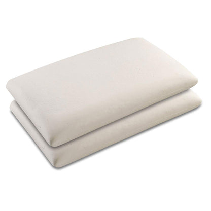 Baldiflex Soap Memory Foam Pillow, Aloe Vera Cover, White, 2-pack