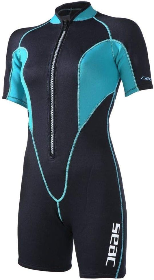 Seac Women's Neoprene and more SEALIGHT Shorty Wetsuit, Multicolor, XL