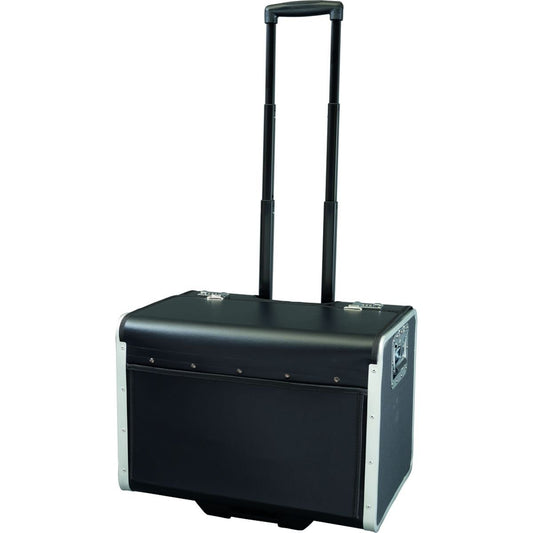 ALASSIO 45048 Trolley Briefcase Parma made of synthetic leather, black, approx. 37 x 53 x 37 cm, with 2 TSA combination locks.