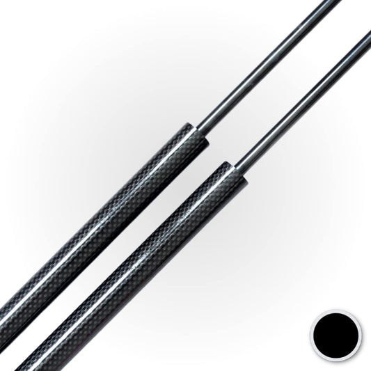 JINGLING KJ Hood Struts for Cupra Formentor 2021 - Front hood gas dampers, no drilling required, two-year warranty (black carbon fiber)