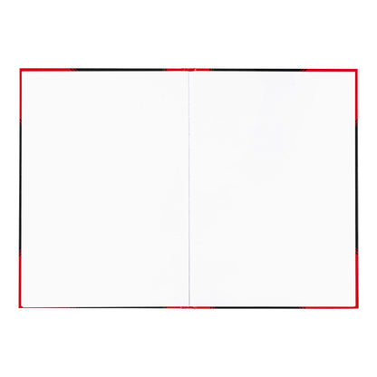 Bantex A4 blank notebook, 192 pages, 70 gsm, hardcover, black, pack of 6.