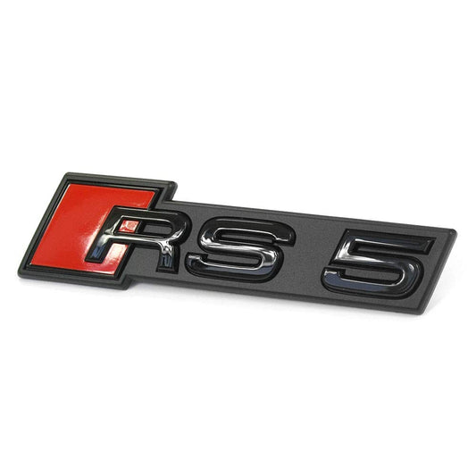 Audi 8W6853736CT94 RS5 grille tuning emblem Exclusive Blackline Black Edition logo, black.