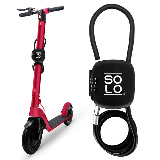 SCOOT LOCK SINGLE Portable Anti-Theft Electric Scooter, Bike Lock - New reinforced security for Xiaomi Ninebot Pure Electric Bird 8TEV Reid Inokim Razor (Chestnut Brown)