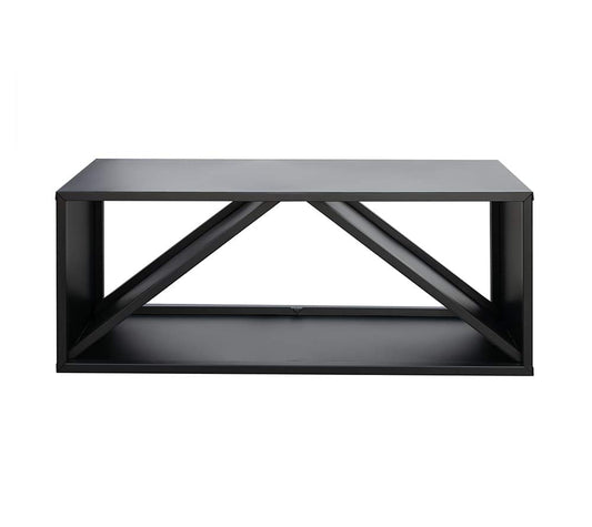 WESTMANN steel firewood rack | 104x34x40 cm black | Firewood rack for indoor & outdoor use | Firewood basket & log holder for storage.