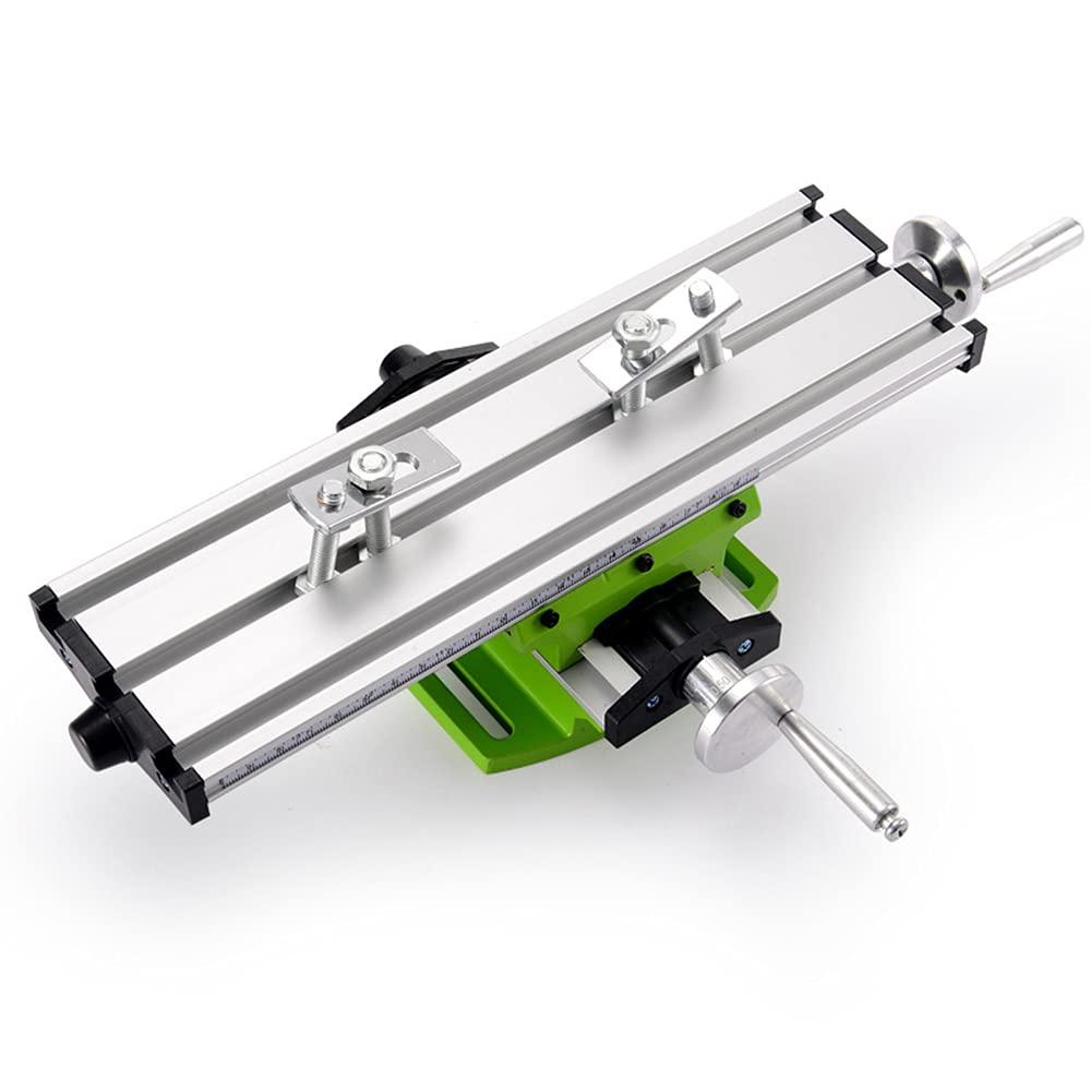 PEALOV Cross Table Milling Table, Milling Table Work Table Machine, cross table drilling machine metal milling machine, cross slide table coordinate table cross table drilling table home improvement DIY bench drill, 310*90mm