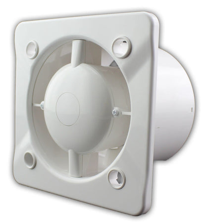 Bathroom fan Ø 100 mm stainless steel exhaust fan with timer wall fan ball bearing bathroom kitchen WNI100T