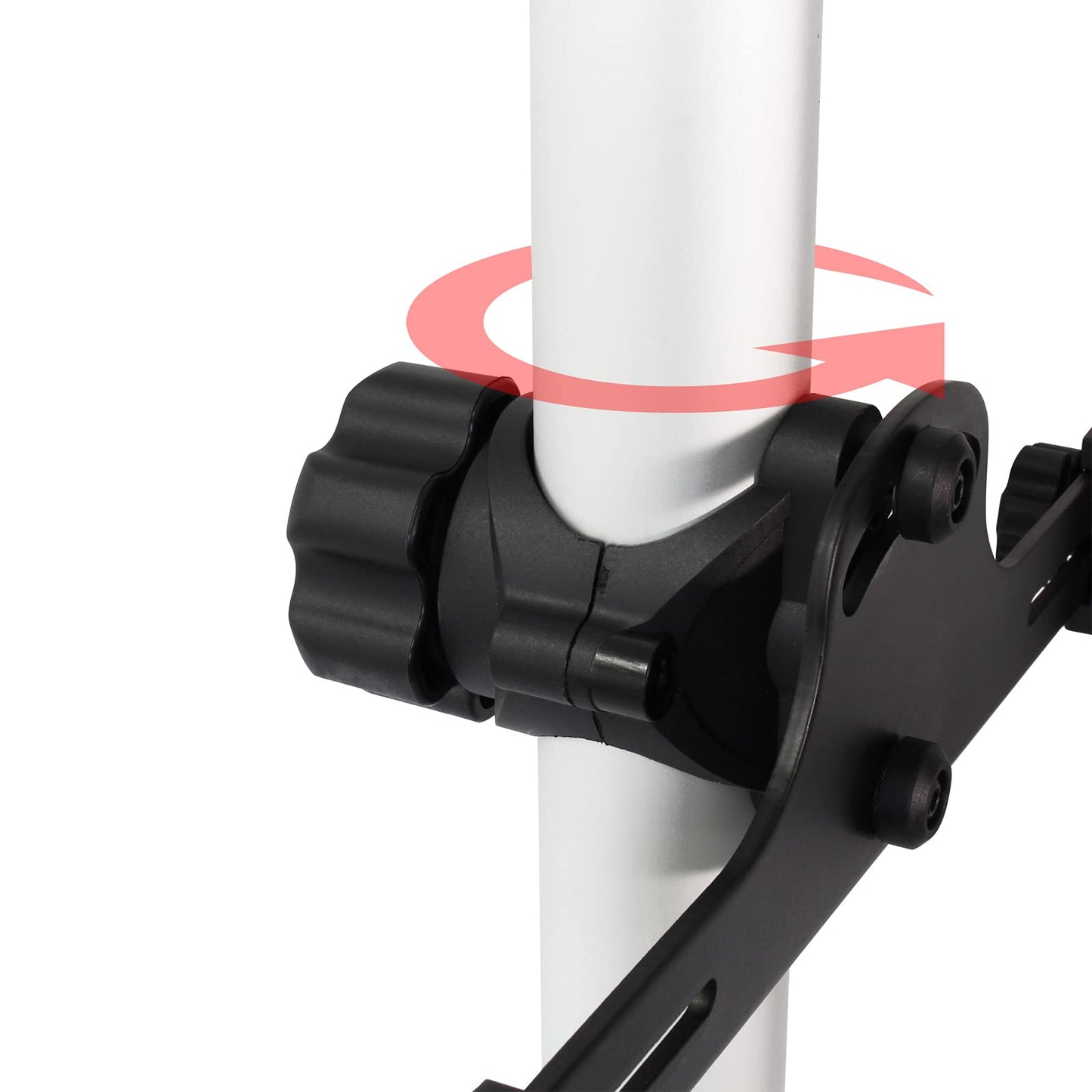 Wiltec telescopic bike rack for 2 bikes each 20kg 160-340cm, compact bike stand, adjustable hanging system with 360° support arms.
