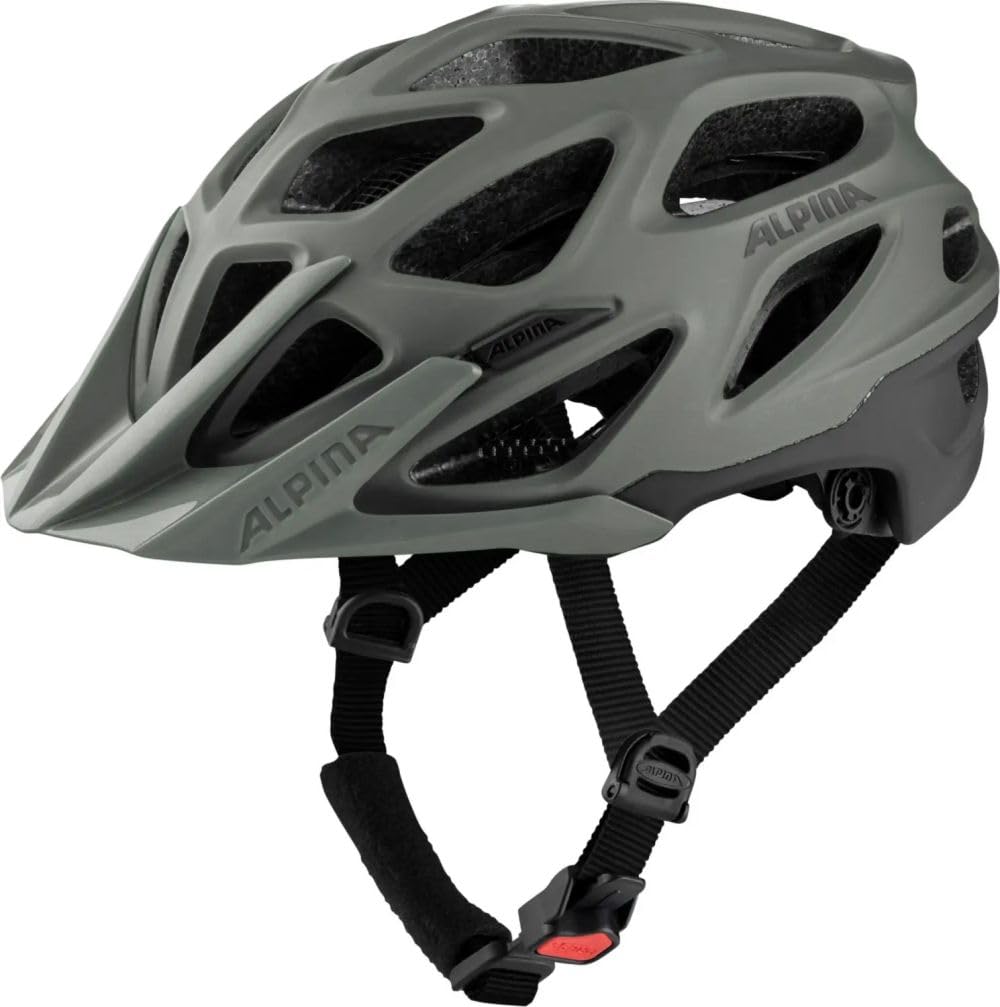 ALPINA Mythos 3.0 LE - Lightweight and well-ventilated adult bike helmet, individually adjustable for optimal comfort and protection, Coffee-Grey matte, M (57-62cm)