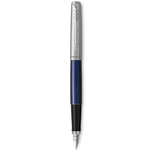 Parker Jotter Fountain Pen | Royal Blue | Fountain pen with medium nib | blue ink | Gift box