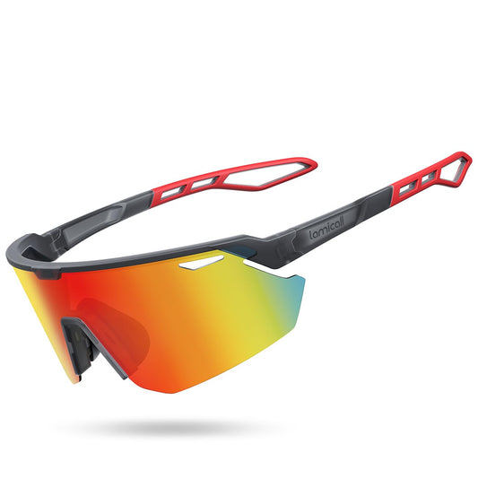 Lamicall Quick Glasses Men, Cycling Glasses Women - [24g TR-90 Super Light] Polarized Sports Glasses Running Glasses with Adjustable Nosepad & Temples, UV400 Sports Sunglasses for Biking/Ebike/Running