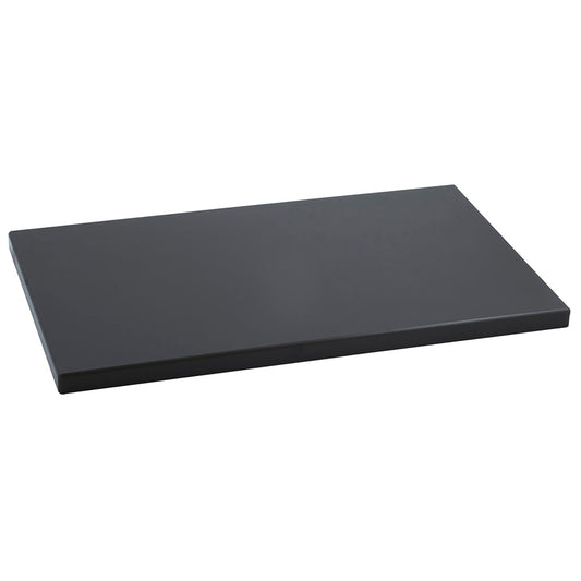 Metaltex 73381538 Cutting Board, Polyethylene 50 x 30 x 2 cm Black