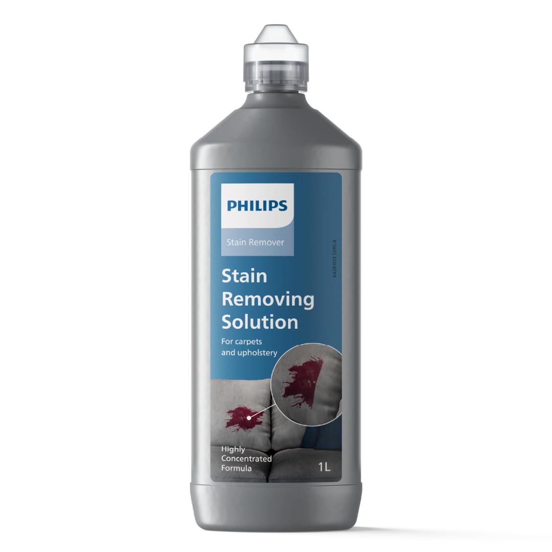 Philips Stain Remover - cleaning agent for carpets and upholstery, safe to use with Philips Stain Removal device, highly concentrated and fast-acting formula (XV1732/01)