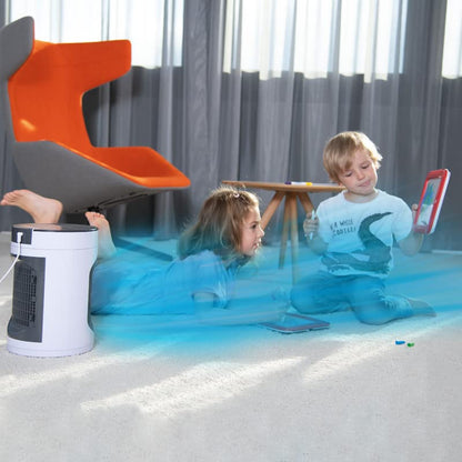LIVINGTON SmartChill black - Limited Edition - Air cooler with water cooling - Portable air conditioner with 3 levels - powerful mini air cooler with 12h cooling tank volume