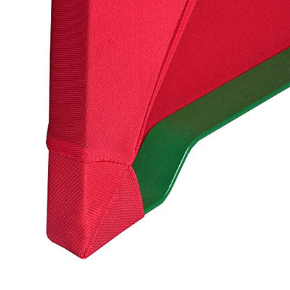Beautissu Elegant Stretch Cover Set 3pcs. Victoria - Elastic covers for beer tent set 220x70 cm - Festive cover beer table + 2 beer bench - Beer tent set covers in red