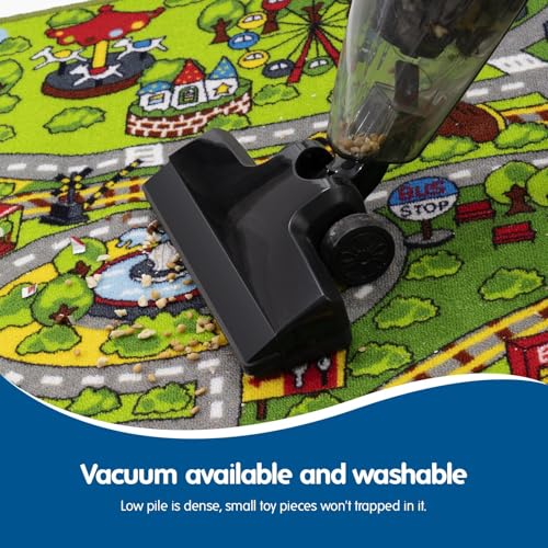 Booooom Jackson Children's Play Mat Road, Train Play Mat, Road Mat for Kids, Car Play Mat, Car Mat for Kids, Non-slip Play Mat, Train Mat, Children's Room Carpets