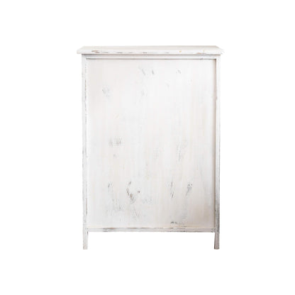 Rebecca Mobili kitchen cabinet chest of drawers bathroom cabinet 2 doors white shabby chic hearts entrance - Dimensions: 70 x 51 x 30 cm (HxLxB) - Art. RE4573