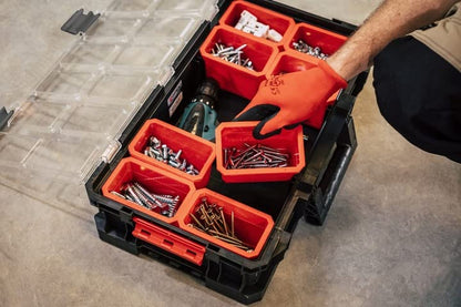 OliveBird 6 in 1 XL workshop trolley, mobile toolbox, plastic drawer set, tool case on wheels.