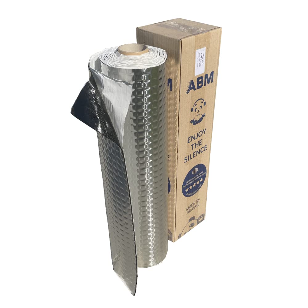 ABM Alubutyl 2mm 50cm x 400cm = 2m² Soundproofing mat for cars, self-adhesive, anti-noise matte.