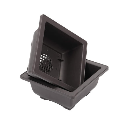 Mollyfox Bonsai Training Pots, 6-piece Bonsai Tray Large with Trays, Plastic Bonsai Planting Pot for Garden, Yard, Office, Living Room, Balcony, and more, 23x17x8cm