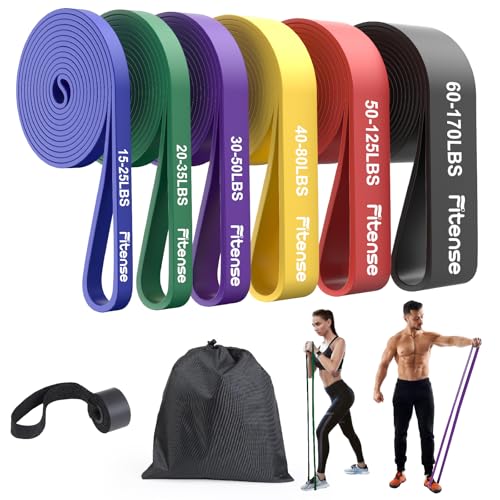 Fitness Elastic Resistance Band 6 pcs. 15-170 lbs