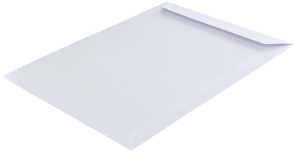 250 pieces, shipping envelopes, C4, without window, white, self adhesive, 229 x 324 mm, envelopes, straight flap, 120 gsm offset, plain letter covers
