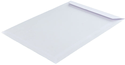250 pieces, shipping envelopes, C4, without window, white, self adhesive, 229 x 324 mm, envelopes, straight flap, 120 gsm offset, plain letter covers