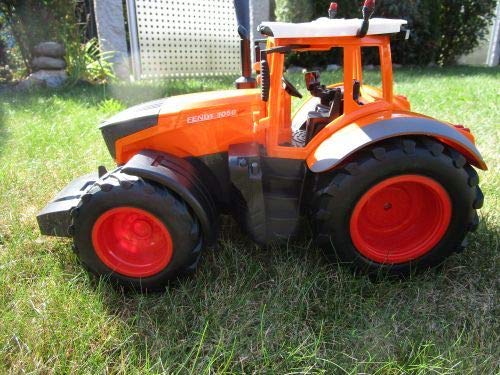 JAMARA 405045 Fendt 1050 Vario Municipal 1:16 2.4GHz RC Tractor, engine sound (can be turned off), reverse warning sound, horn, shutdown function, 2-wheel drive, front lights, indicators, demo function, orange