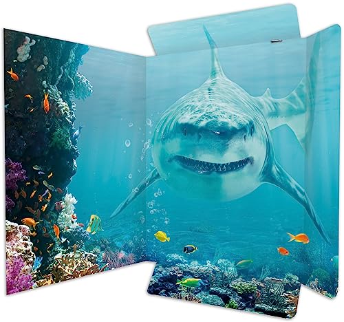 RNK 45358-3 - Character folder Shark Project 310 x 440 mm, 3 pieces, DIN A3, with elastic closure
