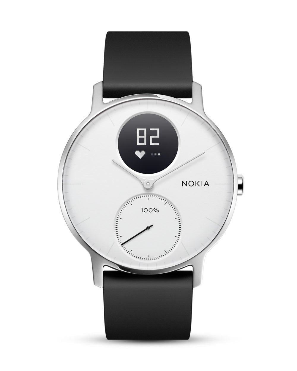 Withings Steel HR - Hybrid Smartwatch - Activity tracker with Connected GPS, heart rate monitoring, sleep tracking, smartphone notifications, waterproof and a battery life of 25 days.