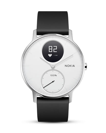 Withings Steel HR - Hybrid Smartwatch - Activity tracker with Connected GPS, heart rate monitoring, sleep tracking, smartphone notifications, waterproof and a battery life of 25 days.