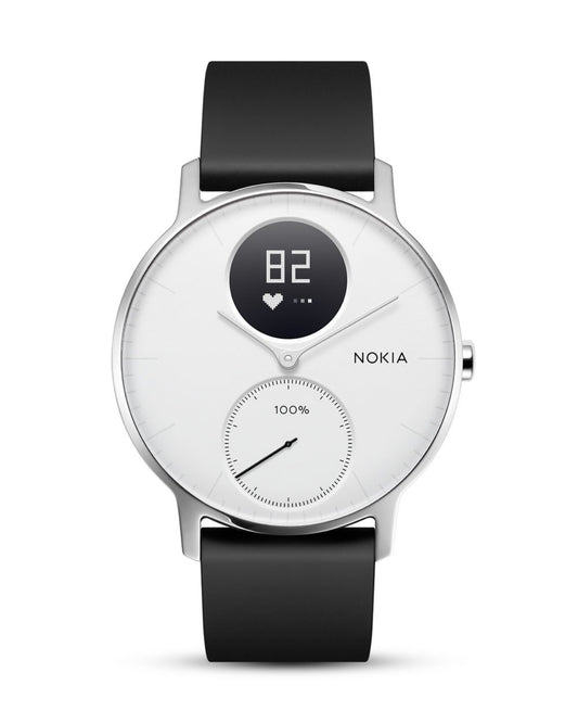 Withings Steel HR - Hybrid Smartwatch - Activity tracker with Connected GPS, heart rate monitoring, sleep tracking, smartphone notifications, waterproof and a battery life of 25 days.