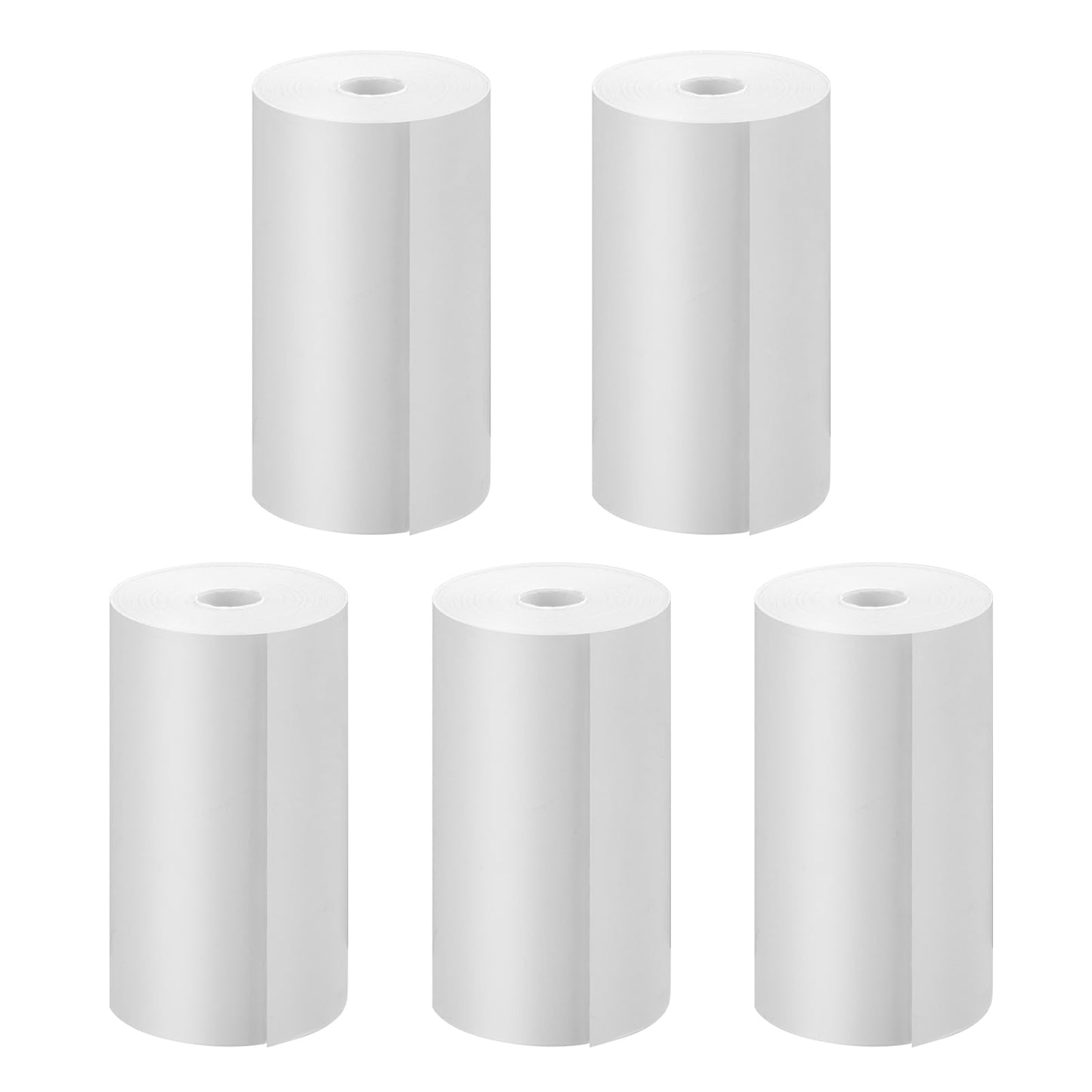 5 rolls of printing paper for kids camera, GREENKIDS instant print thermal paper, refill paper for kids camera, instant camera accessory (length: 2.16inch & width: 1.1inch)