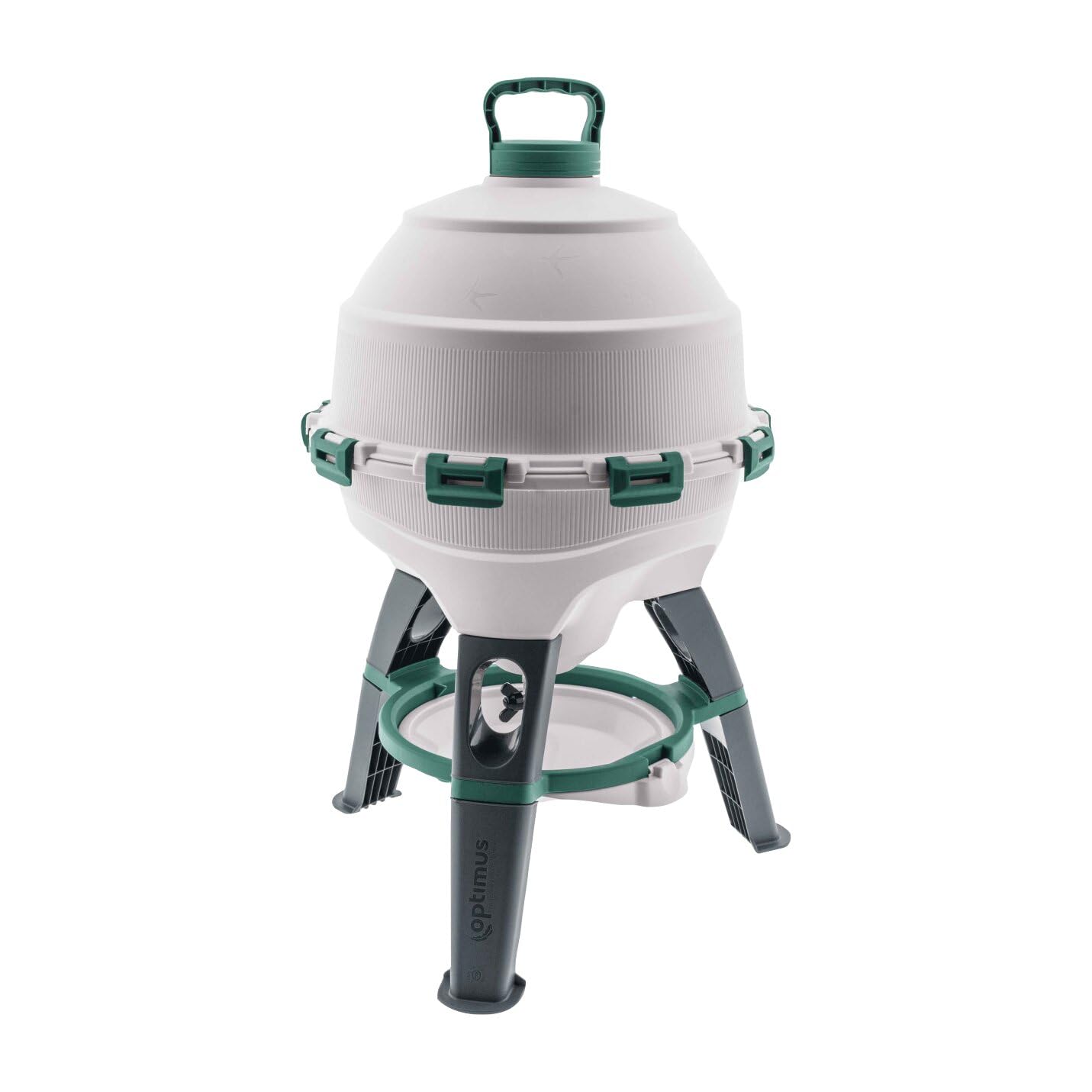 Chicken drinker Optimus 25 L for up to 25 chickens, including spare drinking bowl, Two-part water tank - Poultry drinker - Automatic chicken drinker - Chicken water dispenser - Drinker for chickens - Chicken accessories