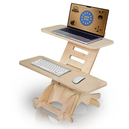 CAWI Standing Desk Attachment | Wooden Standing Desk | Standing Desk | Stand | Wooden Desk Attachment | Standing Desks | Standsome Standing Desk | Standing Desk | Made in EU