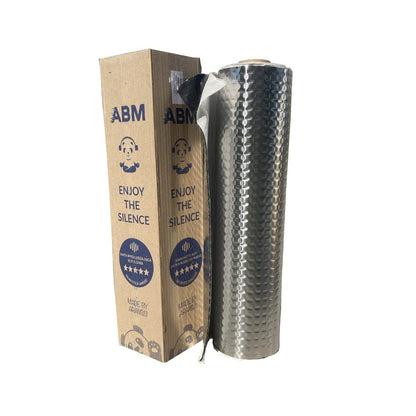 ABM Alubutyl 2mm 50cm x 400cm = 2m² Soundproofing mat for cars, self-adhesive, anti-noise matte.