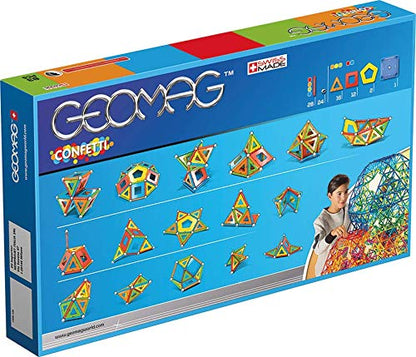 Geomag, Classic Confetti, 356, magnetic construction and educational toy, 83 pieces.