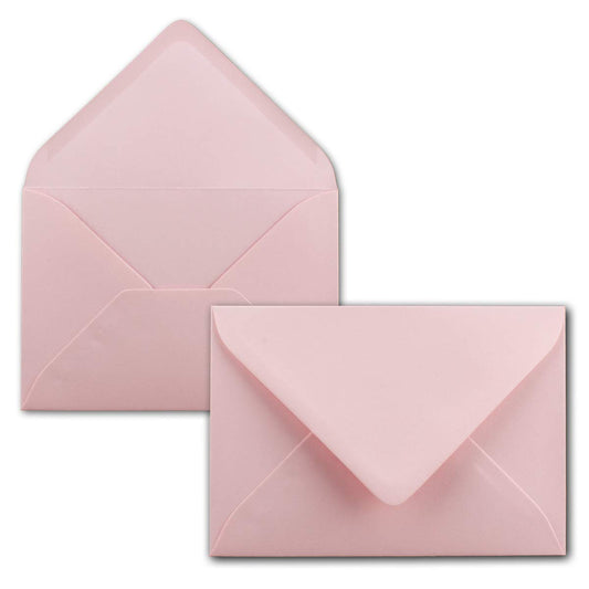 250 mini envelopes - pink - 5.2 x 7.6 cm - miniature envelopes with moist sealing for flower greetings, greeting cards, tags & money gifts - Colorful by GUSTAV NEUSER