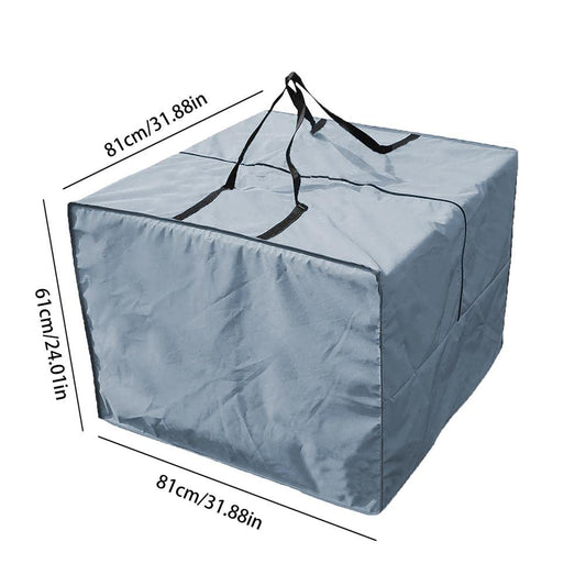 Opaltool 2PC Outdoor Furniture Cushion Storage Bag 210D Oxford Waterproof Protection Storage Bag 81x81x61cm
