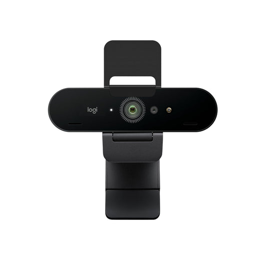 Logitech Brio 4K Webcam, video calls, noise-canceling microphone, automatic HD exposure correction, Microsoft Teams, Zoom, Google Voice, Google Meet, PC/Mac/Notebook/Macbook - Graphite