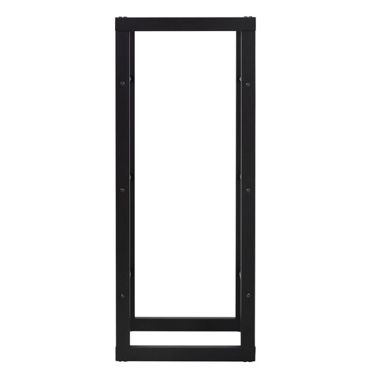 ML-Design fireplace log rack 40x100x25cm rectangular black metal, indoor/outdoor, coated steel firewood storage, fireplace stand firewood holder log rack for fireplace/stove.