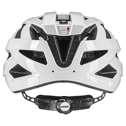 uvex i-vo - Lightweight all-round helmet for women and men - individual size adjustment - expandable with LED light - White - 52-57 cm