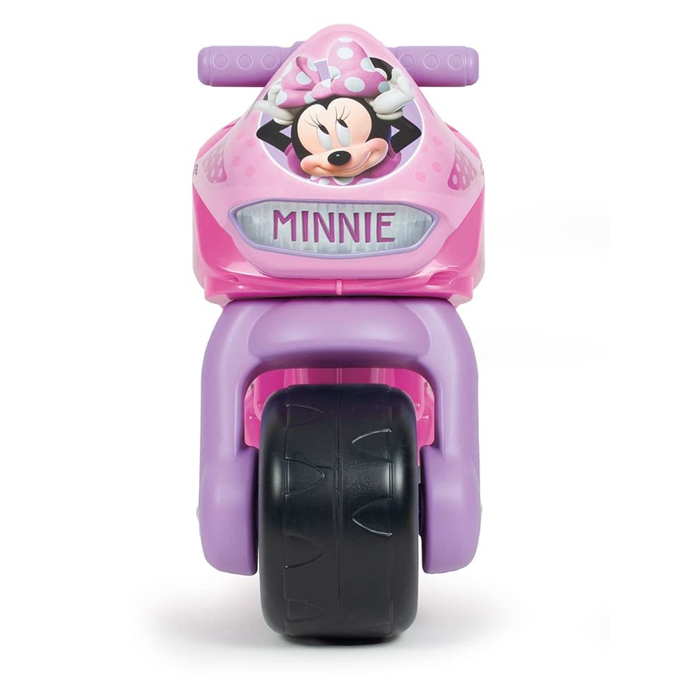 Balance Bike for 1-3 year old kids. Minnie Mouse themed with wide, stable, ergonomic design. Lightweight, portable for indoor/outdoor use. Perfect gift for 1st birthday boys and girls.