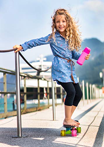 Jarlson® Kids Water Bottle EMI - TÜV tested - 500ml - BPA free - leak-proof - with straw - Tritan bottle for school, kindergarten, bike.