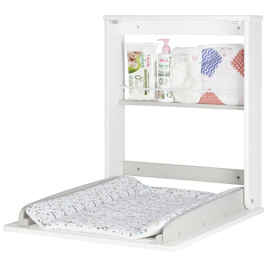 Badabulle wall-mounted changing table Splash - includes shelf for changing accessories & changing mat.