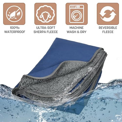 Kato Tirrinia camping blanket outdoor blanket picnic blanket travel blanket, love blanket sex blanket waterproof outdoor blanket, fleece thermal outdoor camping mat ultra light warm blanket 150x200, Navy