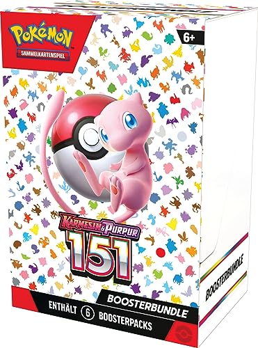 Pokémon Trading Card Game: Booster Bundle Crimson & Purple - 151 (6 Booster Packs)