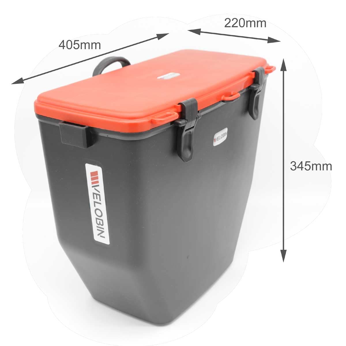 Velobin™ Lockable Waterproof Bike Rack Bag (Red)