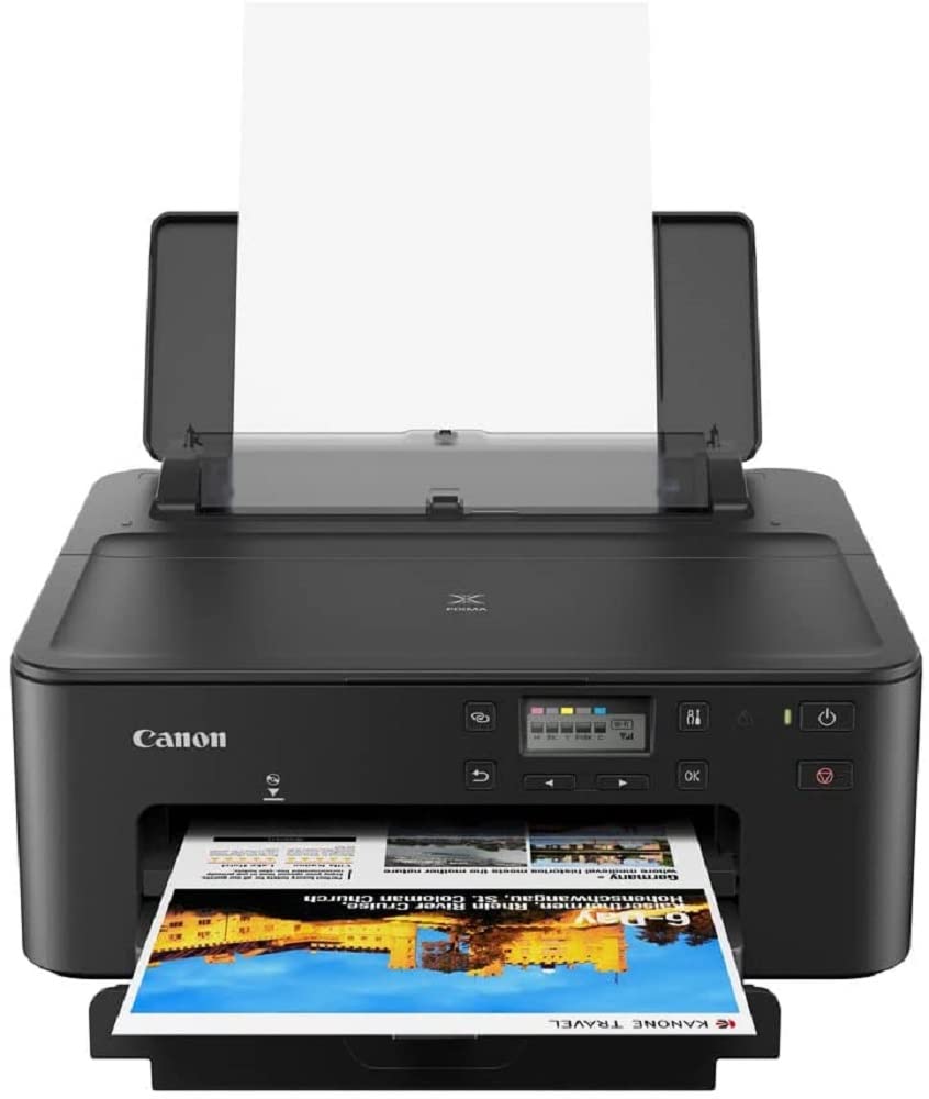 Canon PIXMA TS705a printer inkjet A4 (WLAN, LAN, 5 separate inks, automatic duplex printing, 2 paper trays, paper cassette 250 sheets, Apple AirPrint), black, standard
