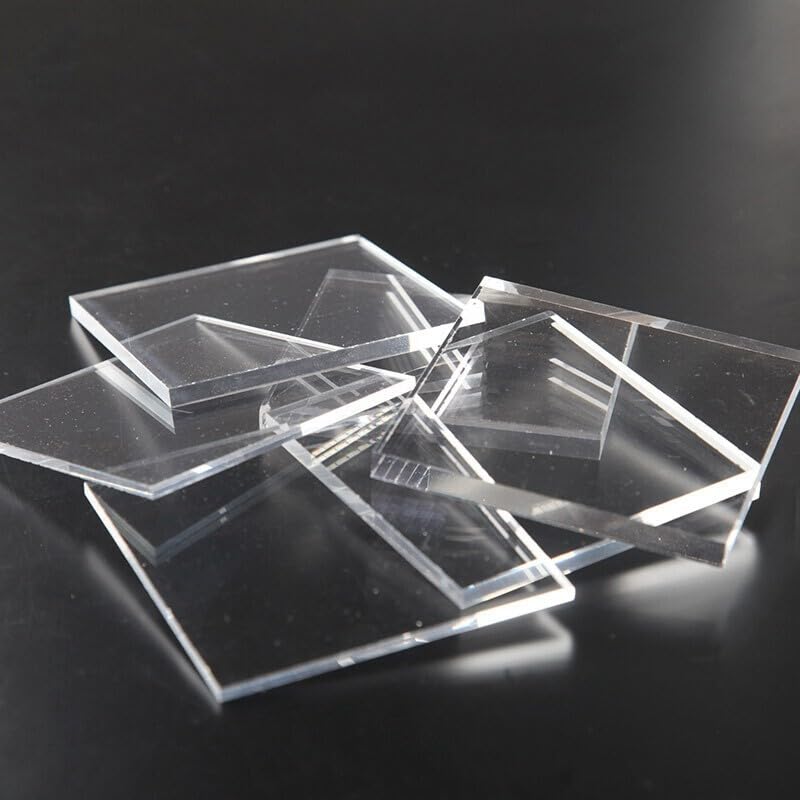 AtHaus Acrylic Glass PLEXIGLAS® 2-10 mm Cut to Size Disc Transparent Clear Material Thickness and Size Selectable Premium (5 mm, 700 x 300 mm)